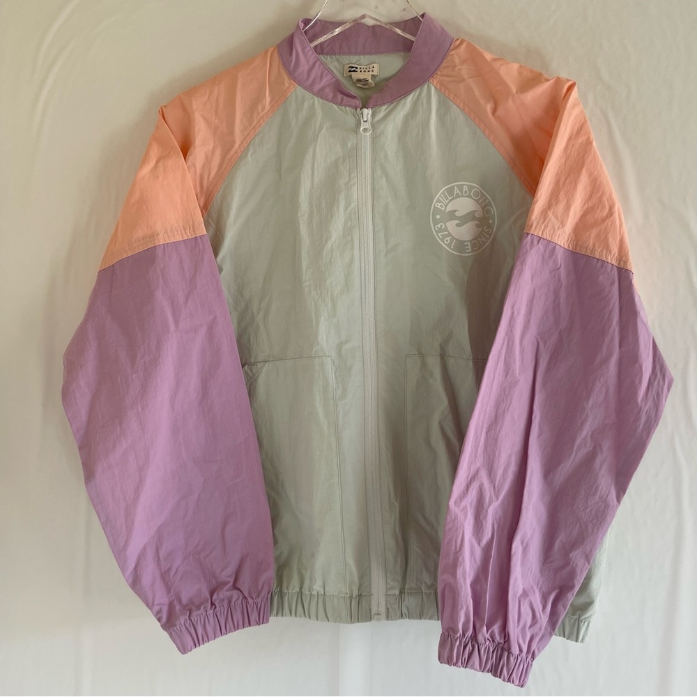 Billabong Pastel Color Block Windbreaker Size S - Picture 7 of 12